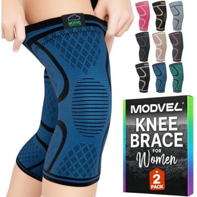 MODVEL Genouillère sport pour Homme et Femme – 2 Pièces Genouillere Ligamentaire Genou, Maintien De Compression Genoux, Genouillères Médicales Pour Arthrose, Course, Soulagement Douleur Genou - Publicité MODVEL Genouillère sport pour Homme et Femme – 2 Pièces Genouillere Ligamentaire Genou, Maintien De Compression Genoux, Genouillères Médicales Pour Arthrose, Course, Soulagement Douleur Genou - Publicité