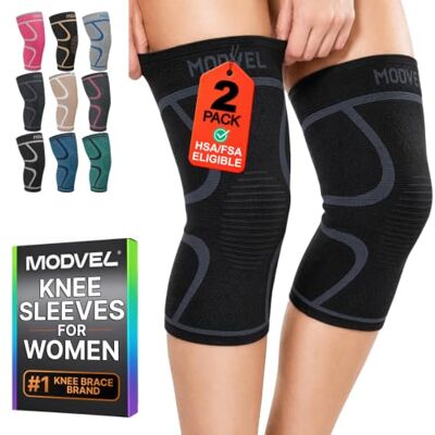 MODVEL Genouillère sport pour Homme et Femme – 2 Pièces Genouillere Ligamentaire Genou, Maintien De Compression Genoux, Genouillères Médicales Pour Arthrose, Course, Soulagement Douleur Genou - Publicité MODVEL Genouillère sport pour Homme et Femme – 2 Pièces Genouillere Ligamentaire Genou, Maintien De Compression Genoux, Genouillères Médicales Pour Arthrose, Course, Soulagement Douleur Genou - Publicité
