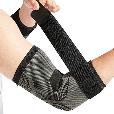 Bodyprox Lot de 2 coudières avec sangle et effet de compression pour tendinite - Publicité Bodyprox Lot de 2 coudières avec sangle et effet de compression pour tendinite - Publicité