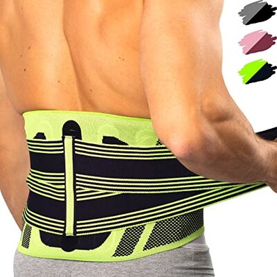 Feel Recovery Ceinture Lombaire Maintien Homme et Femme Soutien Dorsal pour Travail, Sports et Musculation Ceinture du Bas du Dos Sciatique, Hernie Discale, Lumbago, Scoliose et Soulagement Douleurs Dorsales - Publicité Feel Recovery Ceinture Lombaire Maintien Homme et Femme Soutien Dorsal pour Travail, Sports et Musculation Ceinture du Bas du Dos Sciatique, Hernie Discale, Lumbago, Scoliose et Soulagement Douleurs Dorsales - Publicité