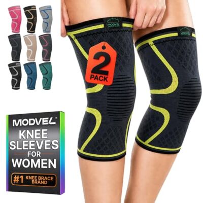 MODVEL Genouillère sport pour Homme et Femme – 2 Pièces Genouillere Ligamentaire Genou, Maintien De Compression Genoux, Genouillères Médicales Pour Arthrose, Course, Soulagement Douleur Genou - Publicité MODVEL Genouillère sport pour Homme et Femme – 2 Pièces Genouillere Ligamentaire Genou, Maintien De Compression Genoux, Genouillères Médicales Pour Arthrose, Course, Soulagement Douleur Genou - Publicité