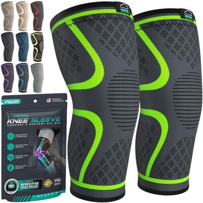MODVEL Genouillère sport pour Homme et Femme – 2 Pièces Genouillere Ligamentaire Genou, Maintien De Compression Genoux, Genouillères Médicales Pour Arthrose, Course, Soulagement Douleur Genou - Publicité MODVEL Genouillère sport pour Homme et Femme – 2 Pièces Genouillere Ligamentaire Genou, Maintien De Compression Genoux, Genouillères Médicales Pour Arthrose, Course, Soulagement Douleur Genou - Publicité