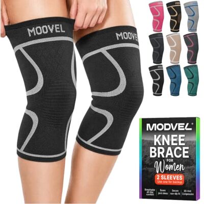 MODVEL Genouillère sport pour Homme et Femme – 2 Pièces Genouillere Ligamentaire Genou, Maintien De Compression Genoux, Genouillères Médicales Pour Arthrose, Course, Soulagement Douleur Genou - Publicité MODVEL Genouillère sport pour Homme et Femme – 2 Pièces Genouillere Ligamentaire Genou, Maintien De Compression Genoux, Genouillères Médicales Pour Arthrose, Course, Soulagement Douleur Genou - Publicité