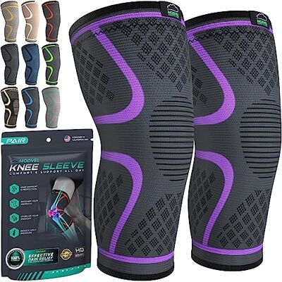 MODVEL Genouillère sport pour Homme et Femme – 2 Pièces Genouillere Ligamentaire Genou, Maintien De Compression Genoux, Genouillères Médicales Pour Arthrose, Course, Soulagement Douleur Genou - Publicité MODVEL Genouillère sport pour Homme et Femme – 2 Pièces Genouillere Ligamentaire Genou, Maintien De Compression Genoux, Genouillères Médicales Pour Arthrose, Course, Soulagement Douleur Genou - Publicité
