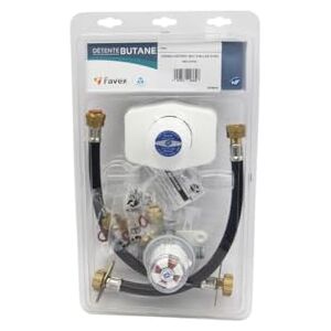 FAVEX Kit raccordement gaz Kit Butane bi-bouteille Lyre 35cm (5 ans) + vanne 2.6kg/h 28mbar - Publicité FAVEX Kit raccordement gaz Kit Butane bi-bouteille Lyre 35cm (5 ans) + vanne 2.6kg/h 28mbar - Publicité