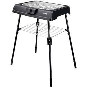 BURI Barbecue électrique de table et barbecue sur pied 2000 W avec grille en acier inoxydable Barbecue de balcon à faible fumée Barbecue électrique réglable en continu Barbecue de jardin compact - Publicité BURI Barbecue électrique de table et barbecue sur pied 2000 W avec grille en acier inoxydable Barbecue de balcon à faible fumée Barbecue électrique réglable en continu Barbecue de jardin compact - Publicité