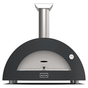 Alfa Forni Barbecue au charbon de la marque modèle moderne 3 Pizze Legna Ardesia Grey - Publicité