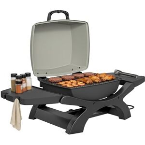 Outsunny Barbecue électrique extérieur 2300W portable avec grilles émaillées, barbecue de table, étagères latérales amovibles, crochets, bac de récupération, pour terrasse, balcon, petit espace, noir - Publicité Outsunny Barbecue électrique extérieur 2300W portable avec grilles émaillées, barbecue de table, étagères latérales amovibles, crochets, bac de récupération, pour terrasse, balcon, petit espace, noir - Publicité