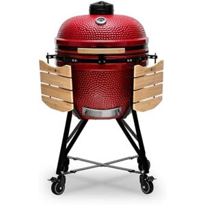 Kamado BONO BBQ Charbon Kamado Barbecue ceramique XXL Ø 64cm avec 6 ustensiles de cuisson Rouge Barbecue fumoir charbon de bois livré avec des ustensiles de cuisine supplémentaires - Publicité Kamado BONO BBQ Charbon Kamado Barbecue ceramique XXL Ø 64cm avec 6 ustensiles de cuisson Rouge Barbecue fumoir charbon de bois livré avec des ustensiles de cuisine supplémentaires - Publicité
