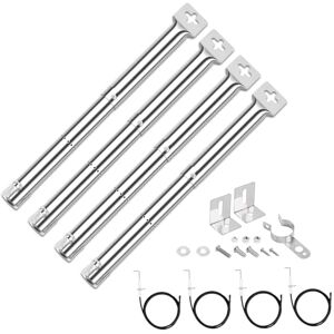 GFTIME 31 à 44CM Brûleur Universel en Acier Inoxydable pour Landmann, Enders, Tepro, Taino, Charbroil, Campingaz, Mr Gardener, Napoleon, pièces de Rechange pour brûleur de Barbecue à gaz, 4 pièces - Publicité GFTIME 31 à 44CM Brûleur Universel en Acier Inoxydable pour Landmann, Enders, Tepro, Taino, Charbroil, Campingaz, Mr Gardener, Napoleon, pièces de Rechange pour brûleur de Barbecue à gaz, 4 pièces - Publicité