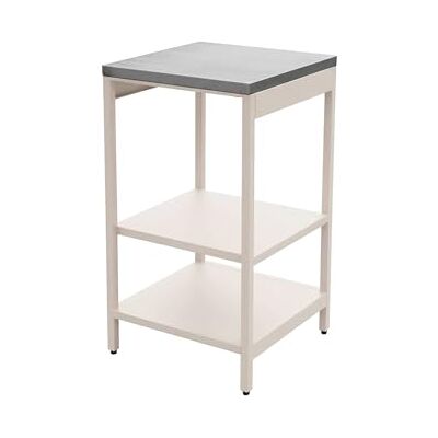Alice's Garden sweeek Cuisine d'extérieure en acier beige avec 2 étagères L49cm - Publicité Alice's Garden sweeek Cuisine d'extérieure en acier beige avec 2 étagères L49cm - Publicité