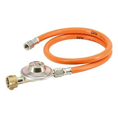 CFH 52452 Régulateur de Pression 50 mbar avec Tuyau de Gaz de 80 cm - Publicité CFH 52452 Régulateur de Pression 50 mbar avec Tuyau de Gaz de 80 cm - Publicité