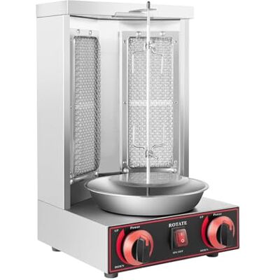 Chelngveo Machine à kebab à gaz, 3000 W, barbecue électrique avec 2 tubes chauffants, grill à kebap, machine à kebap, poêle à barbecue avec 2 tuyaux chauffants pour la maison, le camping, les restaurants - Publicité Chelngveo Machine à kebab à gaz, 3000 W, barbecue électrique avec 2 tubes chauffants, grill à kebap, machine à kebap, poêle à barbecue avec 2 tuyaux chauffants pour la maison, le camping, les restaurants - Publicité