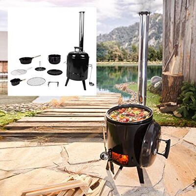 Brast Modèle 8 Pièces - Barbecue 5 en 1 pour cuisson et grillade - Publicité Brast Modèle 8 Pièces - Barbecue 5 en 1 pour cuisson et grillade - Publicité