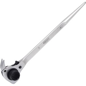 KS TOOLS 522.2219 Clé d'Échafaudage à Cliquet Clé pour Échafaudage avec Marteau 4 en 1 En Chrome Vanadium 19x22 mm Couleur - Publicité KS TOOLS 522.2219 Clé d'Échafaudage à Cliquet Clé pour Échafaudage avec Marteau 4 en 1 En Chrome Vanadium 19x22 mm Couleur - Publicité