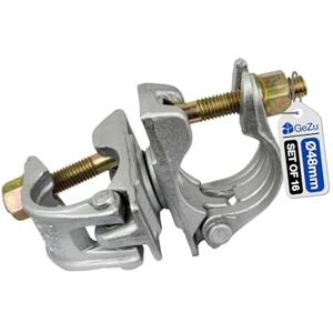 GeZu Impex Accouplement d'échafaudage Galvanoplastie Lot de 16 48 x 48 mm serre joint pour tuyau acier construction - Publicité GeZu Impex Accouplement d'échafaudage Galvanoplastie Lot de 16 48 x 48 mm serre joint pour tuyau acier construction - Publicité