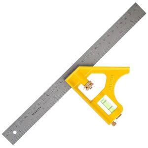 Stanley 2-46-028 Équerre combinée moulé sous pression 30 cm fiole 360° corps moulé sous pression 3 face usinées plus robuste et durable lame enduite anti-corrosion - Publicité Stanley 2-46-028 Équerre combinée moulé sous pression 30 cm fiole 360° corps moulé sous pression 3 face usinées plus robuste et durable lame enduite anti-corrosion - Publicité
