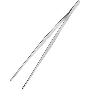 MAGT Brucelles Cuisine- en acier inoxydable Argent Long Food tenailles maison droite Brucelles Jardin Cuisine Outil 30cm - Publicité MAGT Brucelles Cuisine- en acier inoxydable Argent Long Food tenailles maison droite Brucelles Jardin Cuisine Outil 30cm - Publicité