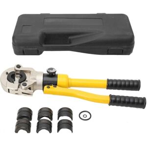 CDZHLTG Pince à Sertir Hydraulique 6 Tonnes, Pince à Sertir Multicouche avec 4 Matrices TH (16 20 25 32 mm) pour Tubes PER, Multicouche, Alu/PE et Raccords Laiton, Sertisseuse Tête Pivotante à 360° - Publicité CDZHLTG Pince à Sertir Hydraulique 6 Tonnes, Pince à Sertir Multicouche avec 4 Matrices TH (16 20 25 32 mm) pour Tubes PER, Multicouche, Alu/PE et Raccords Laiton, Sertisseuse Tête Pivotante à 360° - Publicité