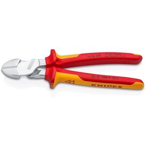 Knipex Pince coupante de côté à forte démultiplication sur carte LS chromée isolées par gaines bi-matière, certifiées VDE 200 mm, 74 06 200 SB - Publicité Knipex Pince coupante de côté à forte démultiplication sur carte LS chromée isolées par gaines bi-matière, certifiées VDE 200 mm, 74 06 200 SB - Publicité