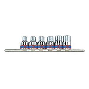 king tony 4106PR Jeu de Douilles Torx® sur Rail, Set de 6, 1/2 - Publicité king tony 4106PR Jeu de Douilles Torx® sur Rail, Set de 6, 1/2 - Publicité