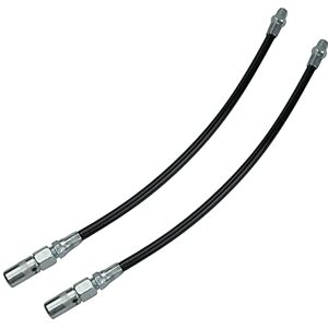 AERZETIX C50137 Lot de 2 Tuyau Flexible Embout pour Pompe à Graisse Longueur 300mm système Outil de Lubrification Max 45 Mpa - Publicité AERZETIX C50137 Lot de 2 Tuyau Flexible Embout pour Pompe à Graisse Longueur 300mm système Outil de Lubrification Max 45 Mpa - Publicité