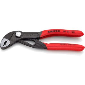 Knipex Cobra Mini-Pince multiprise, 125 mm, écrous jusqu'à 27 mm, tuyaux jusqu'à 30 mm, réglage fin par bouton pression, autobloquante, 87 01 125 - Publicité Knipex Cobra Mini-Pince multiprise, 125 mm, écrous jusqu'à 27 mm, tuyaux jusqu'à 30 mm, réglage fin par bouton pression, autobloquante, 87 01 125 - Publicité