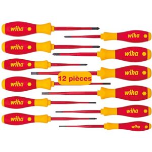 Wiha Jeu de 12 tournevis isolés électricien SoftFinish® slimFix (41003) - Publicité Wiha Jeu de 12 tournevis isolés électricien SoftFinish® slimFix (41003) - Publicité