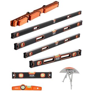 VEVOR Niveau à Torpille Magnétique 6PCS, 78/48/32/24/16/10 po, Flacons à Bulles, Mesure à 45/90/180 degrés, Outil de Nivellement en Alliage d'Aluminium, Résistance aux Chocs, Mesure SAE et Métrique - Publicité VEVOR Niveau à Torpille Magnétique 6PCS, 78/48/32/24/16/10 po, Flacons à Bulles, Mesure à 45/90/180 degrés, Outil de Nivellement en Alliage d'Aluminium, Résistance aux Chocs, Mesure SAE et Métrique - Publicité
