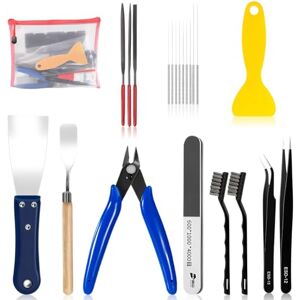NCOALE 22 Pièces 3D Printer Tool Kit, Kit Entretien pour Imprimante 3D, Set Outils de Finitions avec Pince à épiler, Grattoir, Lime Diamantée, Brosse Métal, Nettoyage Buse - Publicité NCOALE 22 Pièces 3D Printer Tool Kit, Kit Entretien pour Imprimante 3D, Set Outils de Finitions avec Pince à épiler, Grattoir, Lime Diamantée, Brosse Métal, Nettoyage Buse - Publicité