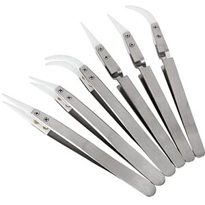 Doumneou 6 PièCes de Pinces à Souder InverséEs en CéRamique de PréCision, Non Conductrices, Anti-MagnéTique, Pointes Pointues et IncurvéEs - Publicité Doumneou 6 PièCes de Pinces à Souder InverséEs en CéRamique de PréCision, Non Conductrices, Anti-MagnéTique, Pointes Pointues et IncurvéEs - Publicité