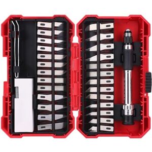 Amazon Basics Ensemble cutter de précision, Aluminium, 29 pièces - Publicité Amazon Basics Ensemble cutter de précision, Aluminium, 29 pièces - Publicité