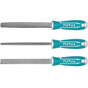 TOTAL Tools Ensemble de 3 fichiers 200 mm (8'') Lime plate, lime demi-circonférence et lime ronde Idéal pour la menuiserie Pour limer le bois, le plastique ou le métal Acier turquoise - Publicité TOTAL Tools Ensemble de 3 fichiers 200 mm (8'') Lime plate, lime demi-circonférence et lime ronde Idéal pour la menuiserie Pour limer le bois, le plastique ou le métal Acier turquoise - Publicité