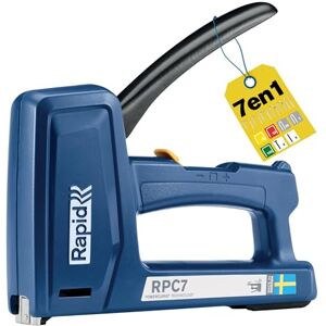 Rapid RPC7 Agrafeuse Murale 7-en-1 pour Bois/Textile/Plastique, Bois/Tapissier, 50% Plus Facile à Utiliser, pour Agrafes, Clous & Pointes, Fabriquée en Suède (5001632) - Publicité Rapid RPC7 Agrafeuse Murale 7-en-1 pour Bois/Textile/Plastique, Bois/Tapissier, 50% Plus Facile à Utiliser, pour Agrafes, Clous & Pointes, Fabriquée en Suède (5001632) - Publicité