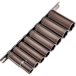 Ensemble de 9 pièces non marqué 3/8'' Jeu de douilles profondes - 38 1019mm Mécanique Support Longue Portée - Publicité Ensemble de 9 pièces non marqué 3/8'' Jeu de douilles profondes - 38 1019mm Mécanique Support Longue Portée - Publicité