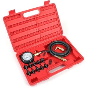 WilTec Kit de Testeur de Pression d’Huile Moteur Set de 12 pcs. 370 x 290 x 65 mm avec Tuyau et manomètre jauge 0-10bar 0-140psi dans Un Coffret - Publicité WilTec Kit de Testeur de Pression d’Huile Moteur Set de 12 pcs. 370 x 290 x 65 mm avec Tuyau et manomètre jauge 0-10bar 0-140psi dans Un Coffret - Publicité
