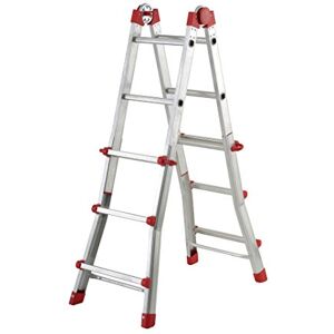Hailo Echelle Pliable Multifonction télescopique en alu 4x3 échelons 2,8m/3,7m ProfiStep Multi - Publicité Hailo Echelle Pliable Multifonction télescopique en alu 4x3 échelons 2,8m/3,7m ProfiStep Multi - Publicité