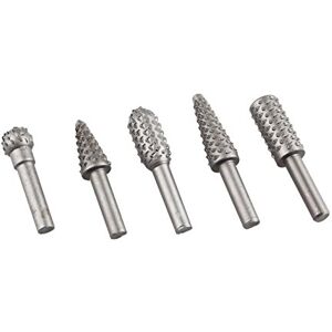 HALJIA 5Pcs en carbure de tungstène fichier rotatif Rape Ensemble de mèches en bois à découper Embouts pour meulage, polissage, Sculpture, coupe chanfrein creusé Sloting des plastiques gommes métaux - Publicité HALJIA 5Pcs en carbure de tungstène fichier rotatif Rape Ensemble de mèches en bois à découper Embouts pour meulage, polissage, Sculpture, coupe chanfrein creusé Sloting des plastiques gommes métaux - Publicité