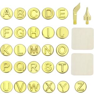 JRSHIRLEYLTD Lot de 28 outils de sculpture à pointe de bois Pochoirs de lettres Kit de gravure électrique pour bois et autres surfaces par buisson en bois - Publicité JRSHIRLEYLTD Lot de 28 outils de sculpture à pointe de bois Pochoirs de lettres Kit de gravure électrique pour bois et autres surfaces par buisson en bois - Publicité