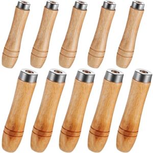 Asyduey 10 Pcs Fichier en Bois Poignée en Bois pour Tournevis, Perceuse à Main avec des Colliers Métalliques Forts les Tailles Moyennes et Grandes Incluses - Publicité Asyduey 10 Pcs Fichier en Bois Poignée en Bois pour Tournevis, Perceuse à Main avec des Colliers Métalliques Forts les Tailles Moyennes et Grandes Incluses - Publicité