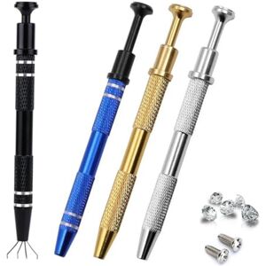 SamHeng 4 Pièces Pince à Boule de Perçage, Acier Inoxydable 4-Griffes Outil de Ramassage de Porte-bijoux Puce IC Outil de Retrait Petite Pièce Composants électroniques Pince à épiler en Diamant - Publicité SamHeng 4 Pièces Pince à Boule de Perçage, Acier Inoxydable 4-Griffes Outil de Ramassage de Porte-bijoux Puce IC Outil de Retrait Petite Pièce Composants électroniques Pince à épiler en Diamant - Publicité