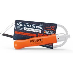 PRESCH Scie de poche pliante PUK 150mm avec lame de scie universelle Mini Scie à main pliante avec poignée réglable Petite scie pour, métaux non ferreux, plastique, aluminium, bois - Publicité PRESCH Scie de poche pliante PUK 150mm avec lame de scie universelle Mini Scie à main pliante avec poignée réglable Petite scie pour, métaux non ferreux, plastique, aluminium, bois - Publicité