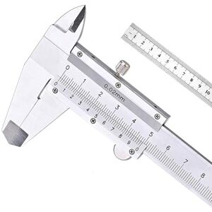 Nabance Pied à Coulisse Acier inoxydable Vernier Caliper 150MM 6'' Caliper Outil de Mesure de Micromètre Caliper Avec une règle en Acier de 15 cm - Publicité Nabance Pied à Coulisse Acier inoxydable Vernier Caliper 150MM 6'' Caliper Outil de Mesure de Micromètre Caliper Avec une règle en Acier de 15 cm - Publicité