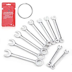 LEONTOOL Lot de 10 mini clés à molette standard SAE de 5/32 à 7/16 pouces Pour techniciens automobiles et utilisateurs industriels - Publicité LEONTOOL Lot de 10 mini clés à molette standard SAE de 5/32 à 7/16 pouces Pour techniciens automobiles et utilisateurs industriels - Publicité