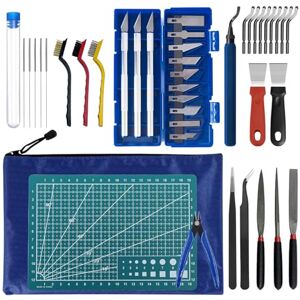 PORFOYO Kit de 42 pièces pour outils d'imprimante 3D, kit d'accessoires pour imprimante 3D, ensemble d'outils pour imprimante 3D avec pincettes, pinces, couteaux, ciseaux de nettoyage, ciseaux à sculpter, kit - Publicité PORFOYO Kit de 42 pièces pour outils d'imprimante 3D, kit d'accessoires pour imprimante 3D, ensemble d'outils pour imprimante 3D avec pincettes, pinces, couteaux, ciseaux de nettoyage, ciseaux à sculpter, kit - Publicité