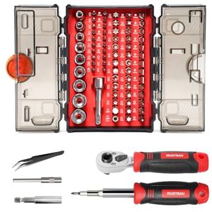 Mustbau 78 en 1 Tournevis de Précision Mécanique, Outils Utaliaire Comprend Torx T10-T40, Hex H2-H6, Phillips 0-3, Kit de Réparation pour PS4, Switch, Ordinateur Portable, PC, Lunettes, Montre - Publicité Mustbau 78 en 1 Tournevis de Précision Mécanique, Outils Utaliaire Comprend Torx T10-T40, Hex H2-H6, Phillips 0-3, Kit de Réparation pour PS4, Switch, Ordinateur Portable, PC, Lunettes, Montre - Publicité