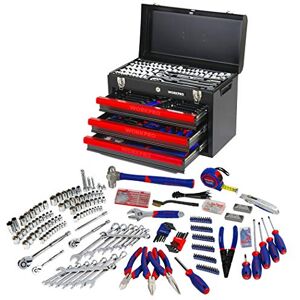 WORKPRO Boîte à Outils Complete pour Mécanique 408 Pièces, Caisse à Outils avec Boîte Métallique Résistante à 3 Tiroirs pour Réparation Dommestique ou de Travail - Publicité WORKPRO Boîte à Outils Complete pour Mécanique 408 Pièces, Caisse à Outils avec Boîte Métallique Résistante à 3 Tiroirs pour Réparation Dommestique ou de Travail - Publicité