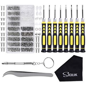 SIQUK Kit de Réparation de Lunettes 8 en 1 Tournevis Précision Lunettes et 6 Paires Plaquettes de Nez pour Lunettes Montre Bijoux - Publicité SIQUK Kit de Réparation de Lunettes 8 en 1 Tournevis Précision Lunettes et 6 Paires Plaquettes de Nez pour Lunettes Montre Bijoux - Publicité