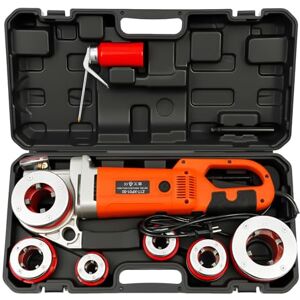 Levkitch Machine à Fileter 21,9-59,6 mm Filière Électrique avec 6 1/2, 3/4, 1, 1-1/4, 1-1/2, 2",2300W Fileteuse de Tuyau,26 tr/min S'appliquer au Fileter Tuyau Galvanisé Fer Plastique - Publicité Levkitch Machine à Fileter 21,9-59,6 mm Filière Électrique avec 6 1/2, 3/4, 1, 1-1/4, 1-1/2, 2",2300W Fileteuse de Tuyau,26 tr/min S'appliquer au Fileter Tuyau Galvanisé Fer Plastique - Publicité