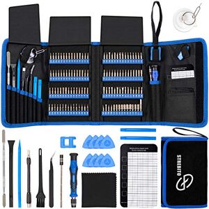 STREBITO Sets de tournevis de précision électroniques 142 pièces avec 120 embouts, kit d'outils de réparation magnétique pour iPhone, MacBook, ordinateur, portable, PC, tablette, PS4, console de jeux - Publicité STREBITO Sets de tournevis de précision électroniques 142 pièces avec 120 embouts, kit d'outils de réparation magnétique pour iPhone, MacBook, ordinateur, portable, PC, tablette, PS4, console de jeux - Publicité